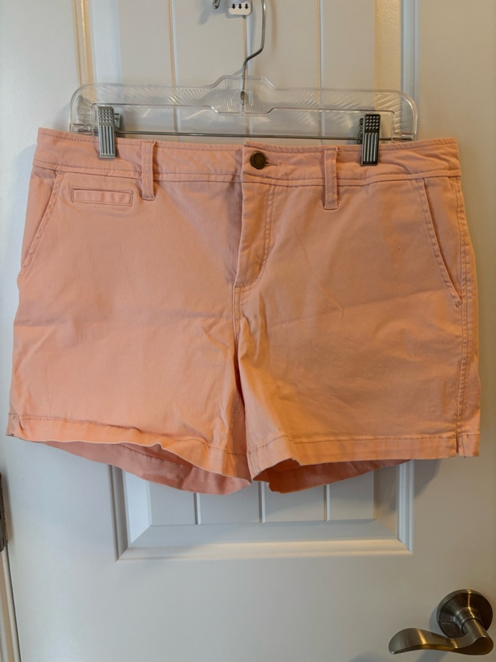 Market & Spruce Peach Cotton Blend Casual Shorts